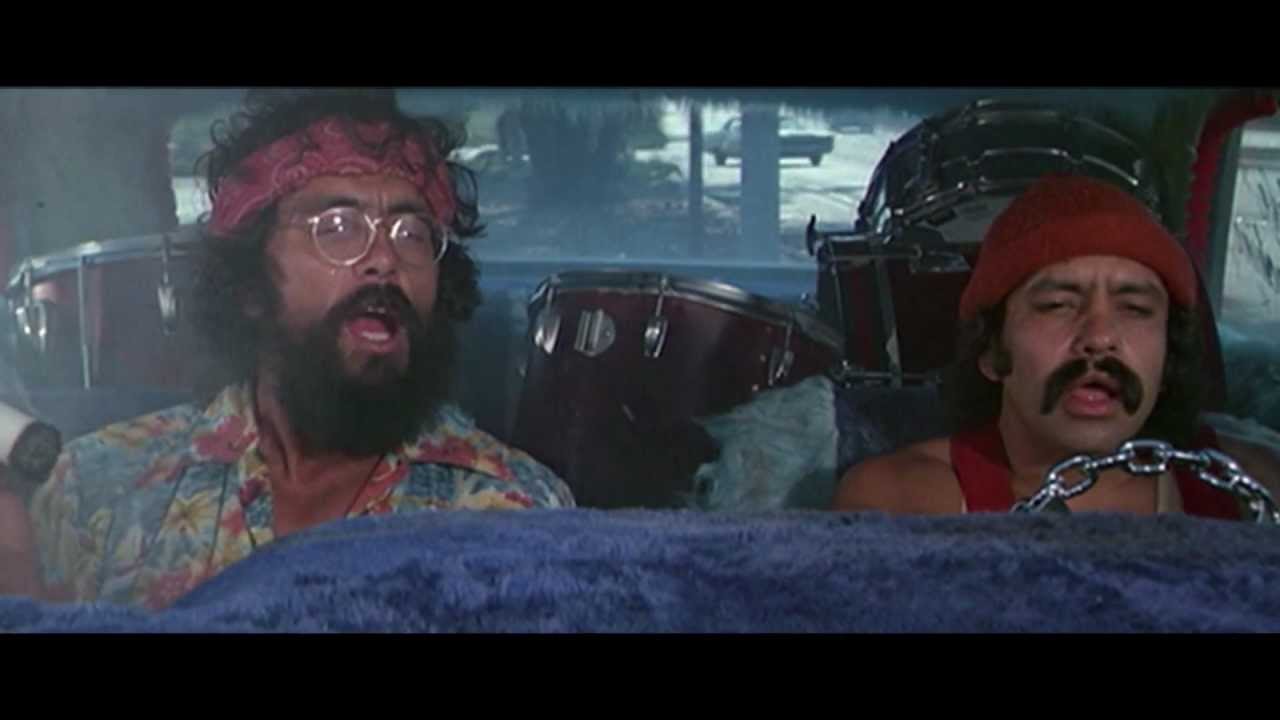 Cheech and Chong smoking