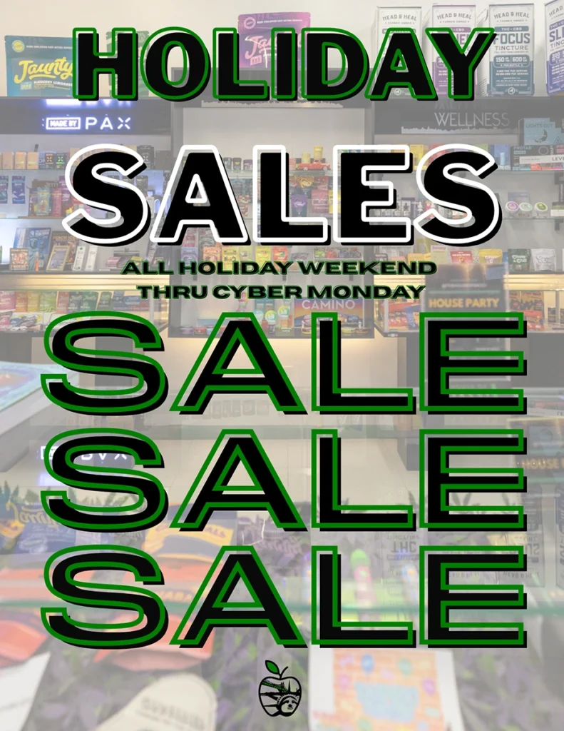 A promo for our holiday sales lasting all holiday weekend