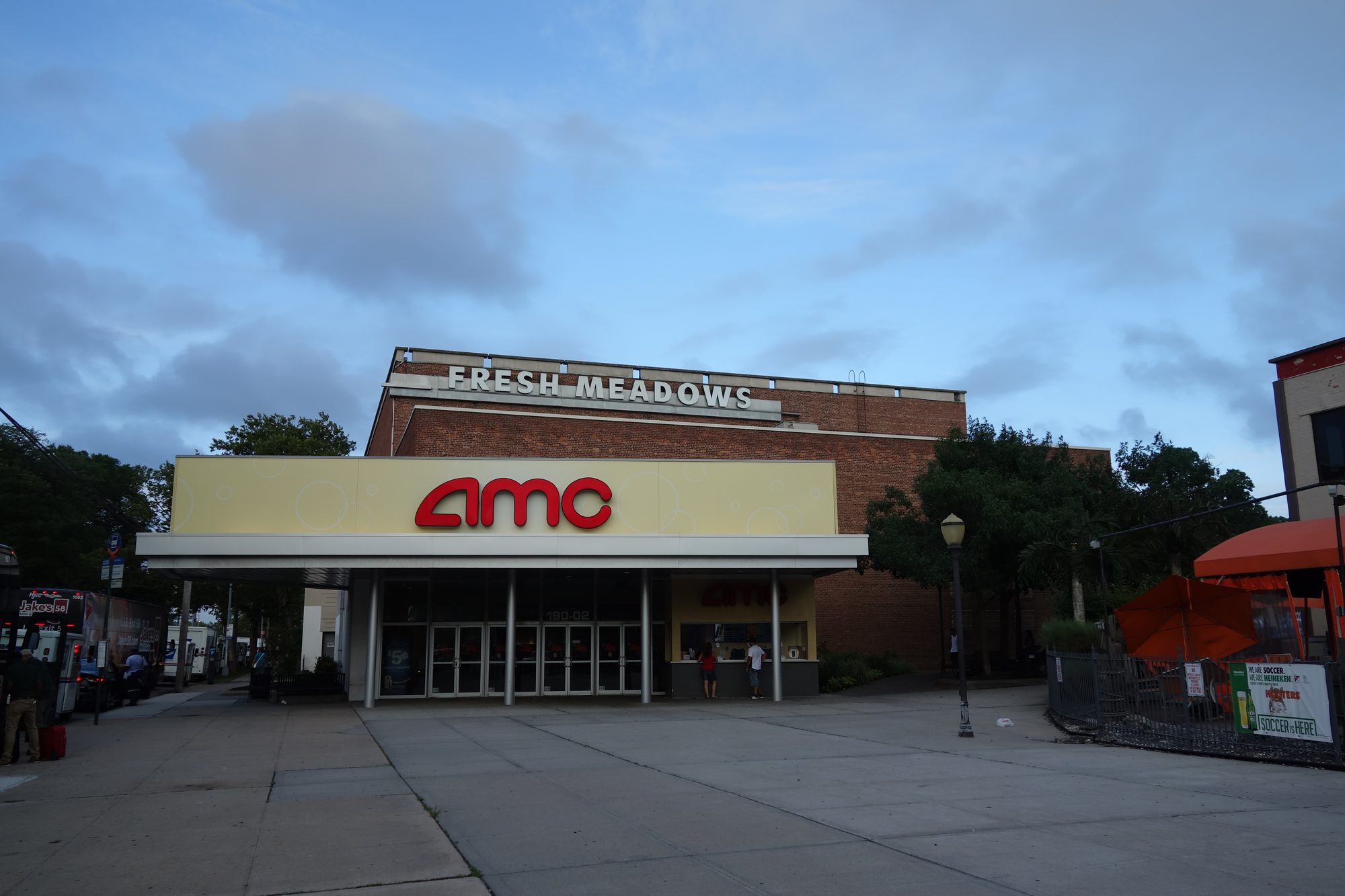 The Fresh Meadows Theater building at the Fresh Meadows shopping center in Fresh Meadows, Queens.
