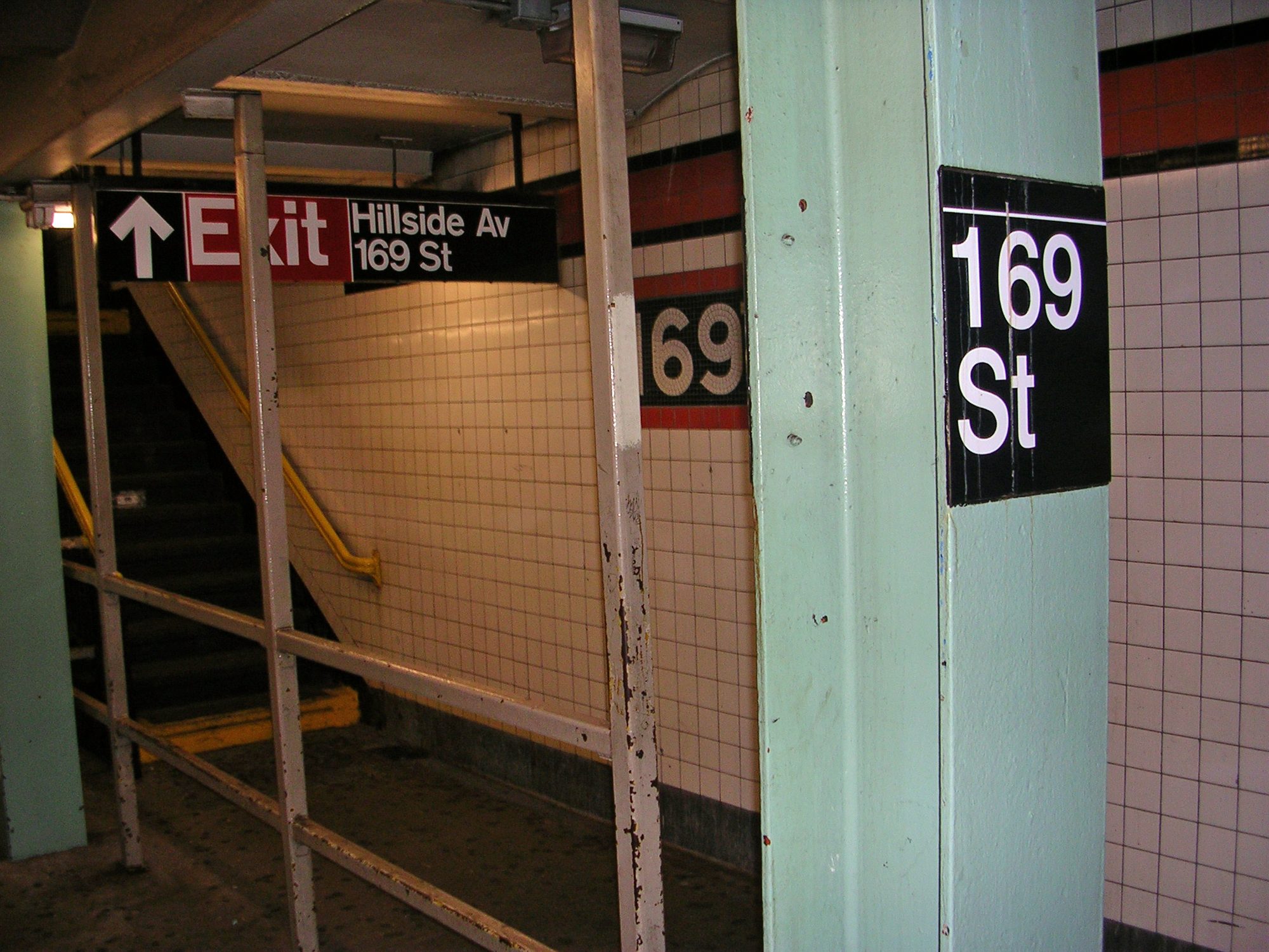 The 169th Street subway station in Jamaica Hills, Queens, photographed in January 2007.
