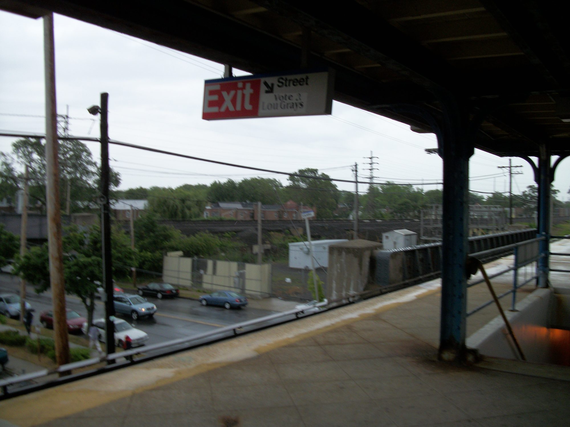 The Laurelton Long Island Rail Road station crossing over 225th Street in Laurelton, Queens.