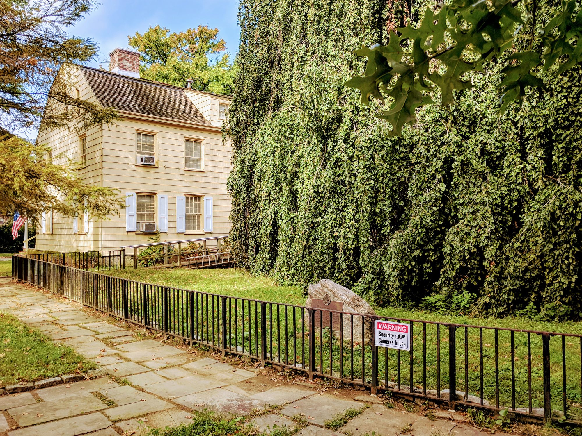 Kingsland Homestead, an 18th-century house in Murray Hill, Queens, at the site of the historic Weeping Beech