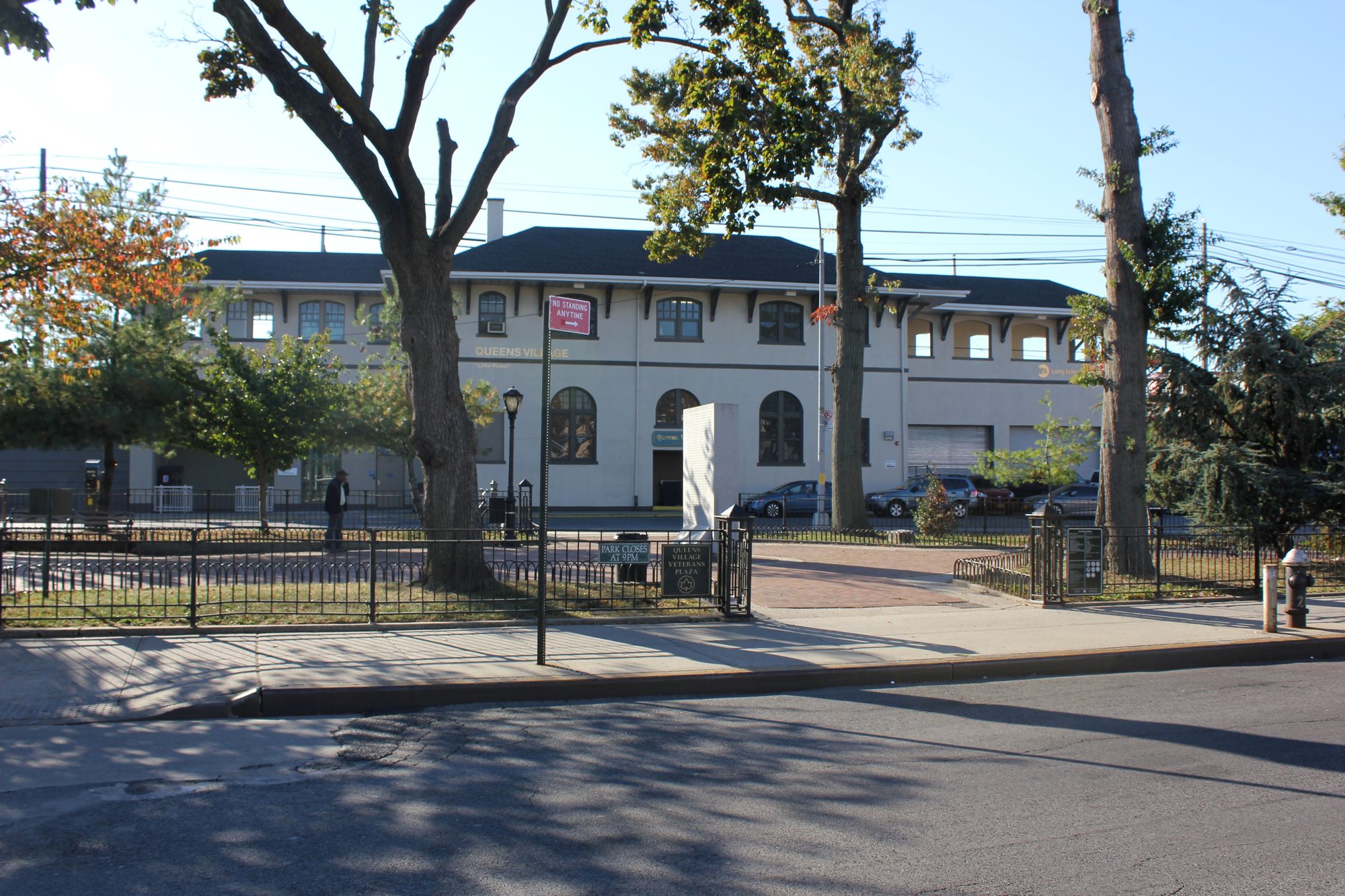 The renovated Queens Village LIRR station building in Queens Village, Queens.