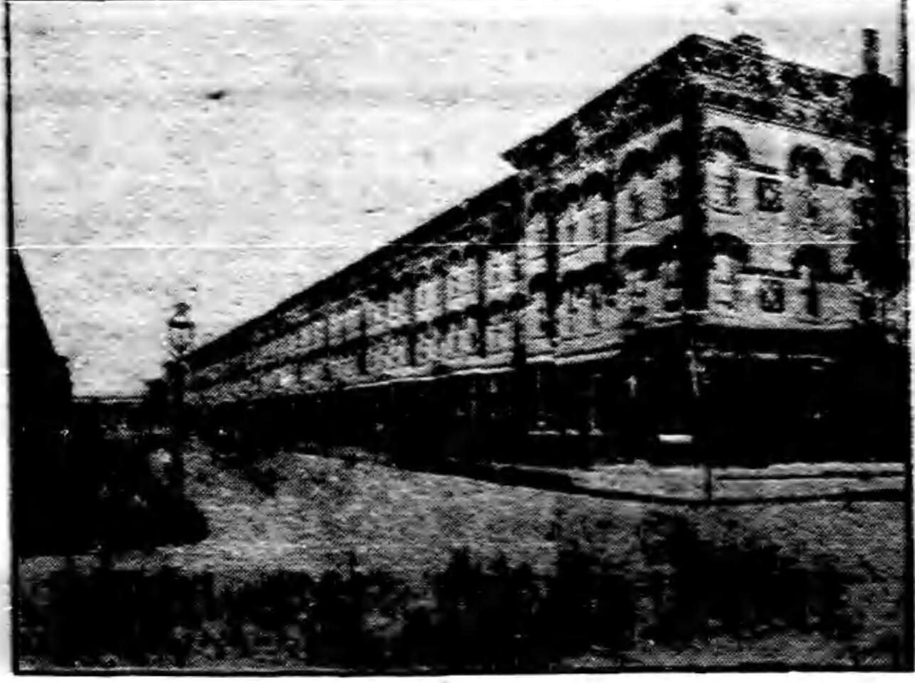 Historic 1913 photograph of the Mathews Model Flats in Ridgewood, Queens